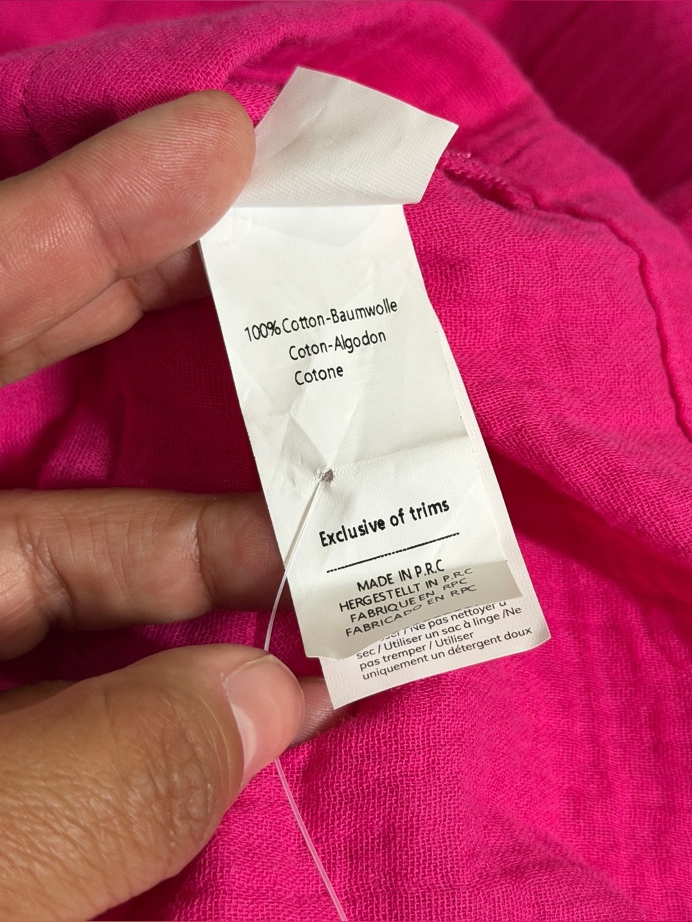 Cupshe Hot Pink V-Neck Short Sleeve Romper with Drawstring Waist - Picture 6 of 7